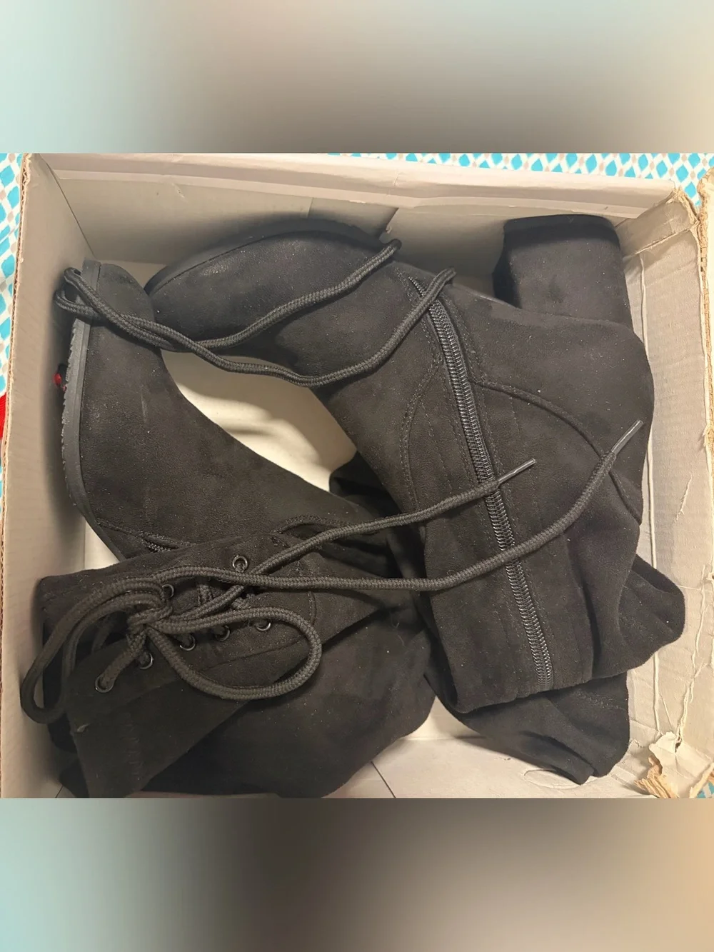 Women's Black Over-the-Knee Block Heel Boots